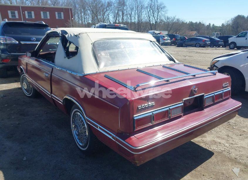 Photo 3 of 1983 Dodge 400 (VIN 1B3BV55C8DG164346)