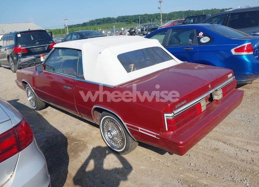 Photo 3 of 1984 Dodge 600 (VIN 1B3BV55GXEG317815)