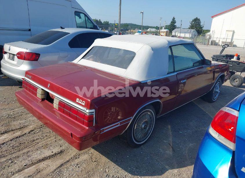 Photo 4 of 1984 Dodge 600 (VIN 1B3BV55GXEG317815)