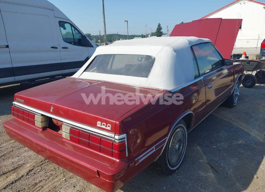 Photo 6 of 1984 Dodge 600 (VIN 1B3BV55GXEG317815)