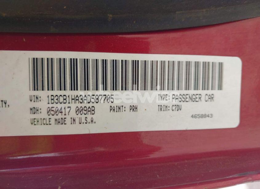 Photo 9 of 2010 Dodge Caliber EXPRESS (VIN 1B3CB1HA3AD587705)