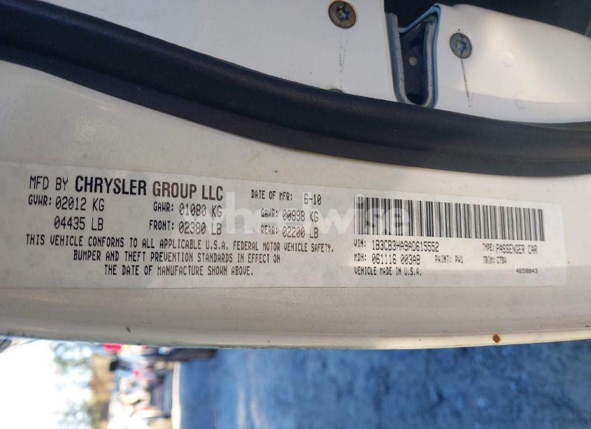 Photo 9 of 2010 Dodge Caliber MAINSTREET (VIN 1B3CB3HA9AD615552)