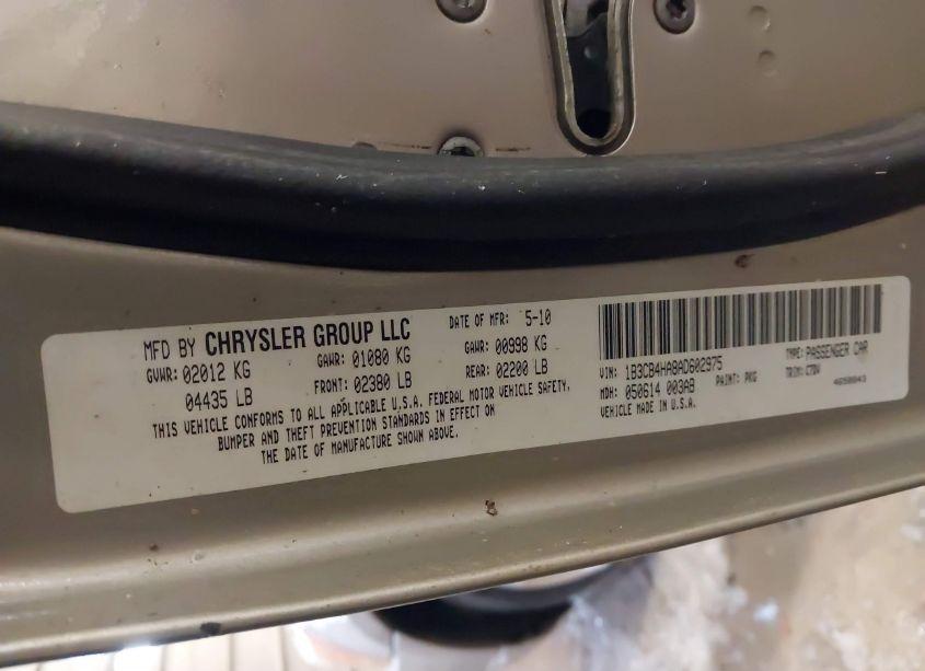 Photo 9 of 2010 Dodge Caliber SXT (VIN 1B3CB4HA8A0602975)