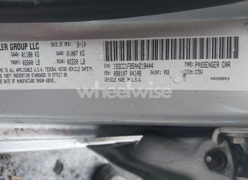 Photo 9 of 2010 Dodge Avenger EXPRESS (VIN 1B3CC1FB5AN218444)