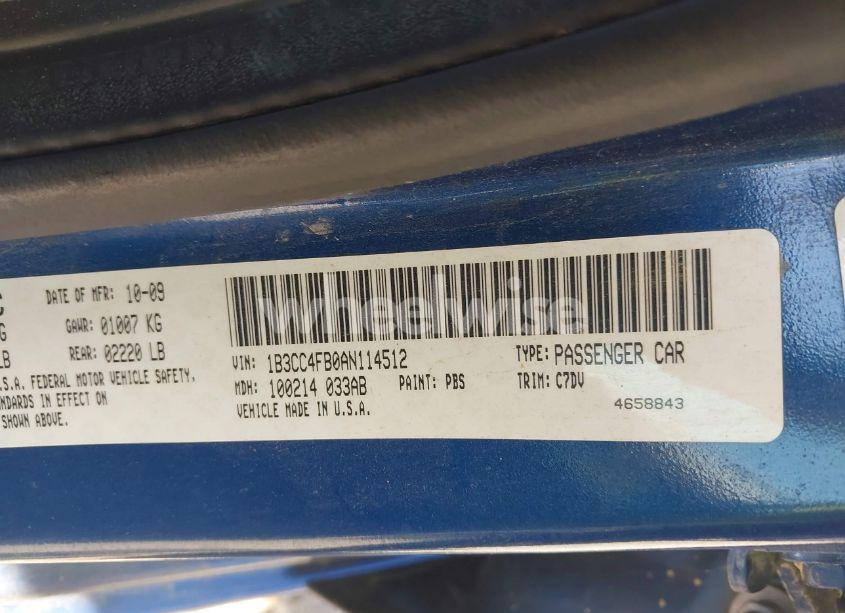 Photo 9 of 2010 Dodge Avenger SXT (VIN 1B3CC4FB0AN114512)