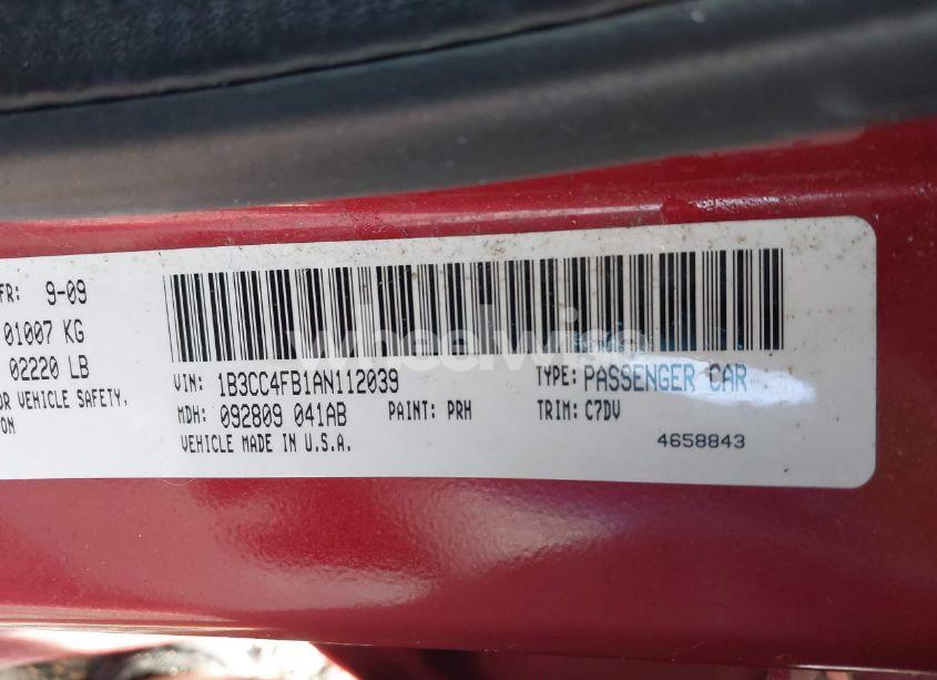 Photo 9 of 2010 Dodge Avenger SXT (VIN 1B3CC4FB1AN112039)