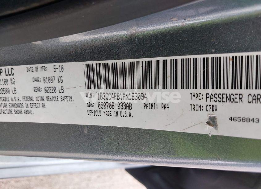 Photo 9 of 2010 Dodge Avenger SXT (VIN 1B3CC4FB1AN183094)