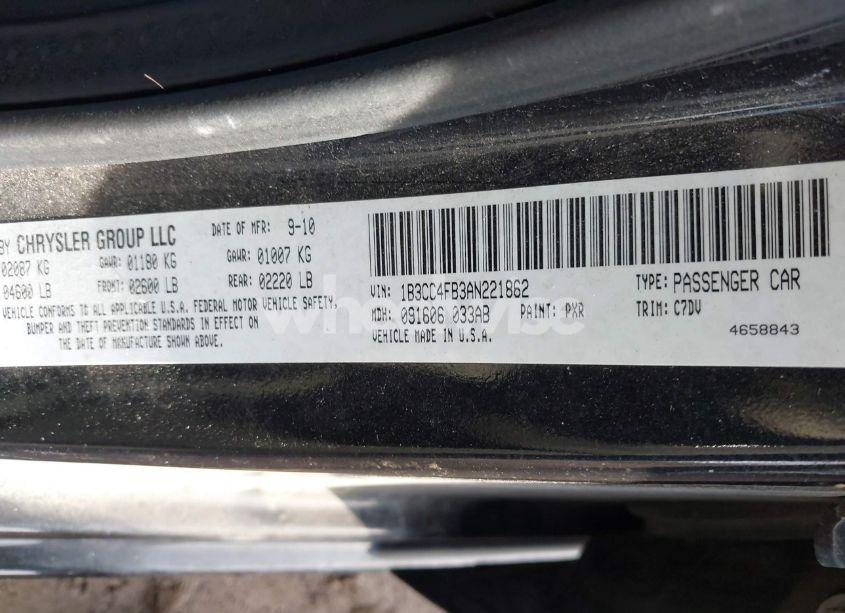 Photo 9 of 2010 Dodge Avenger SXT (VIN 1B3CC4FB3AN221862)