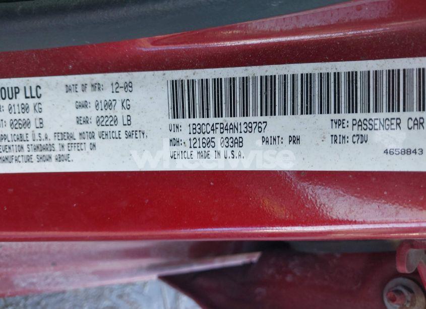 Photo 9 of 2010 Dodge Avenger SXT (VIN 1B3CC4FB4AN139767)