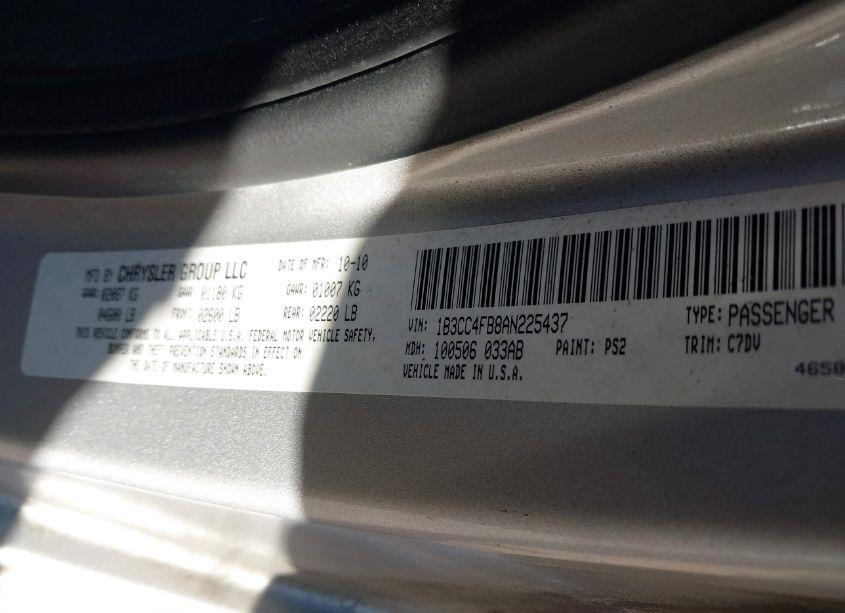 Photo 9 of 2010 Dodge Avenger SXT (VIN 1B3CC4FB8AN225437)