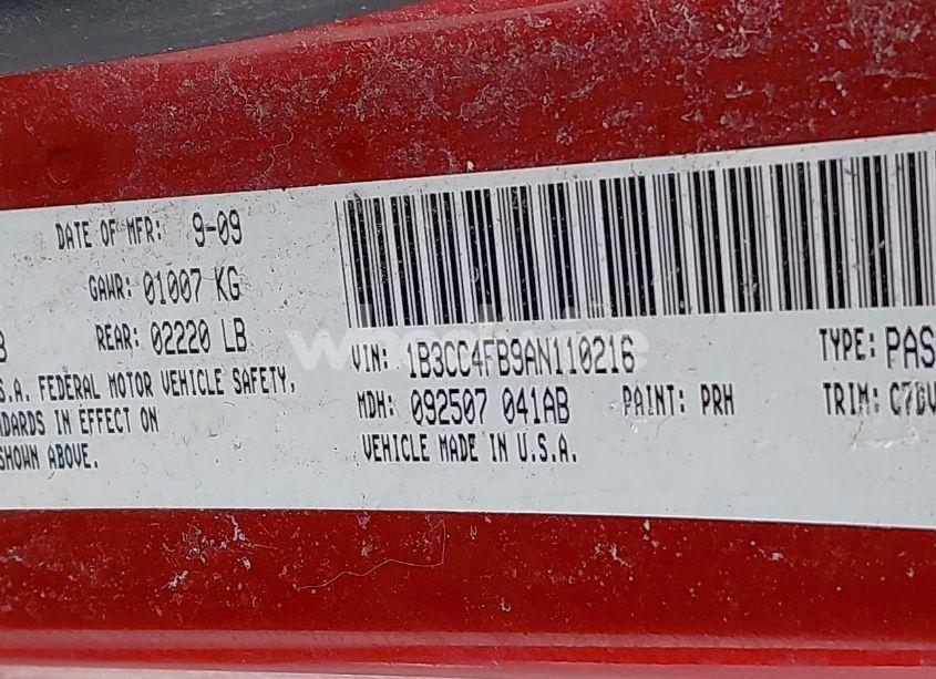 Photo 9 of 2010 Dodge Avenger SXT (VIN 1B3CC4FB9AN110216)