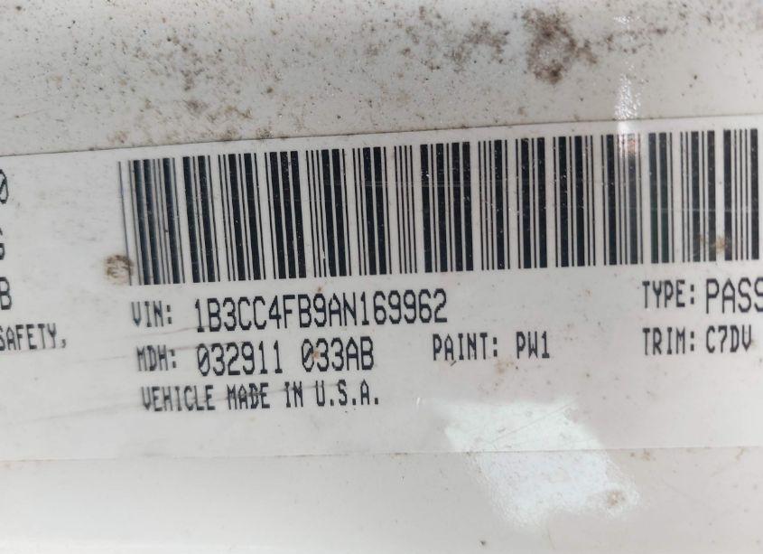 Photo 9 of 2010 Dodge Avenger SXT (VIN 1B3CC4FB9AN169962)