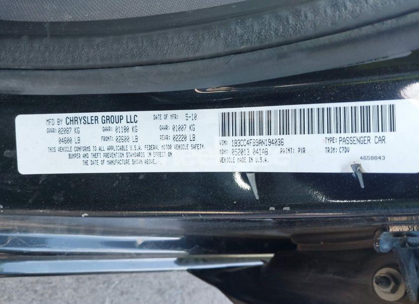 Photo 9 of 2010 Dodge Avenger SXT (VIN 1B3CC4FB9AN194036)