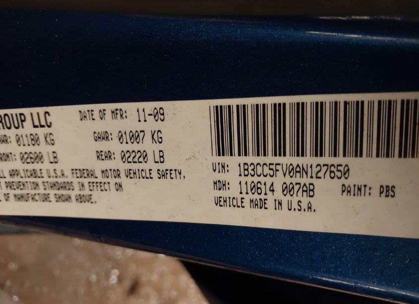 Photo 9 of 2010 Dodge Avenger R/T (VIN 1B3CC5FV0AN127650)