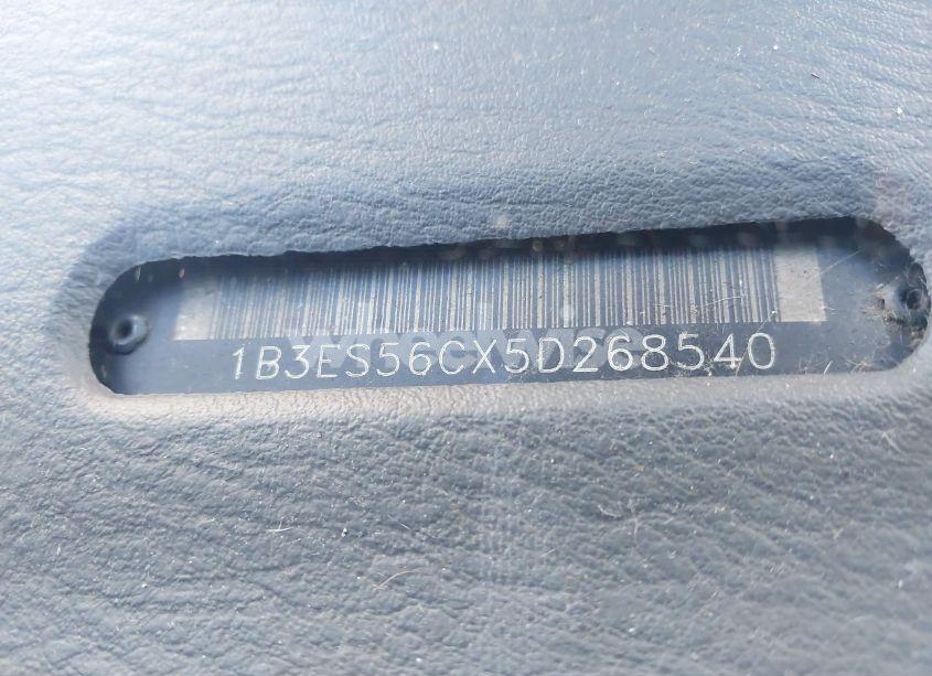 Photo 9 of 2005 Dodge Neon SXT (VIN 1B3ES56CX5D268540)