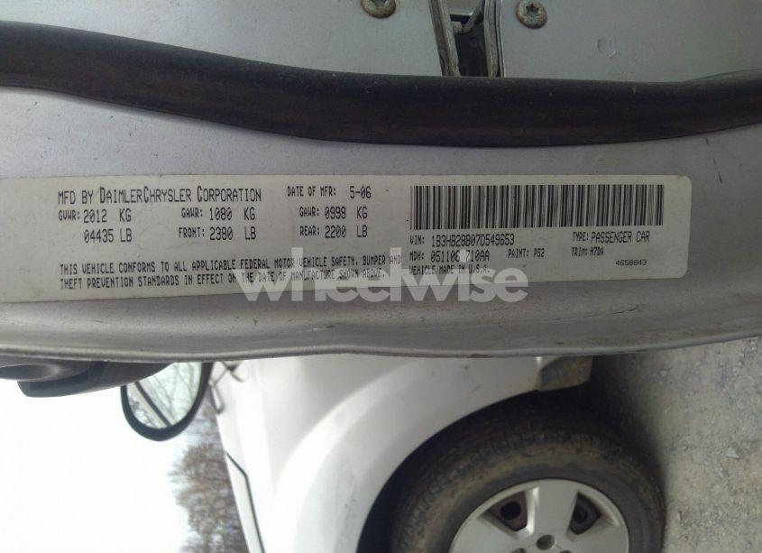 Photo 9 of 2007 Dodge Caliber (VIN 1B3HB28B07D549653)