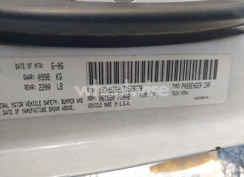 Photo 9 of 2007 Dodge Caliber (VIN 1B3HB28B17D569278)