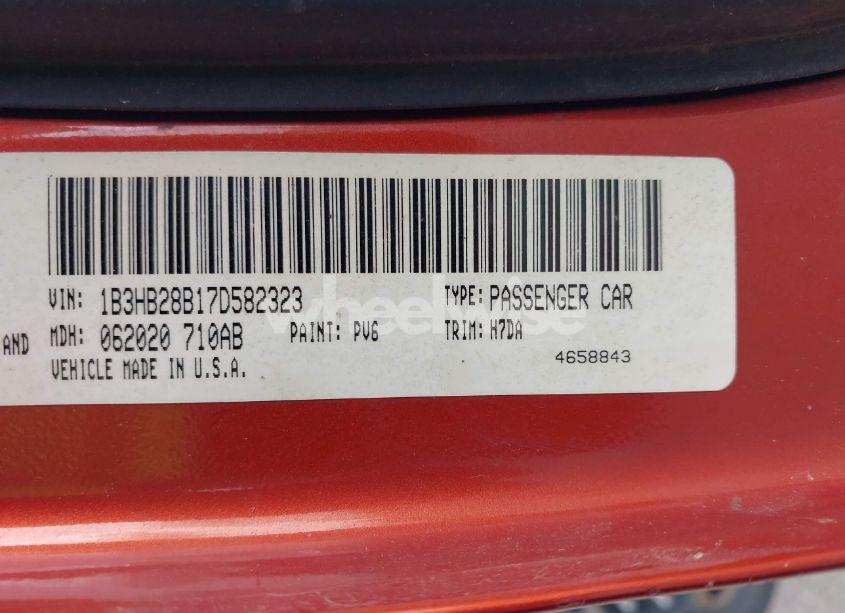 Photo 9 of 2007 Dodge Caliber (VIN 1B3HB28B17D582323)