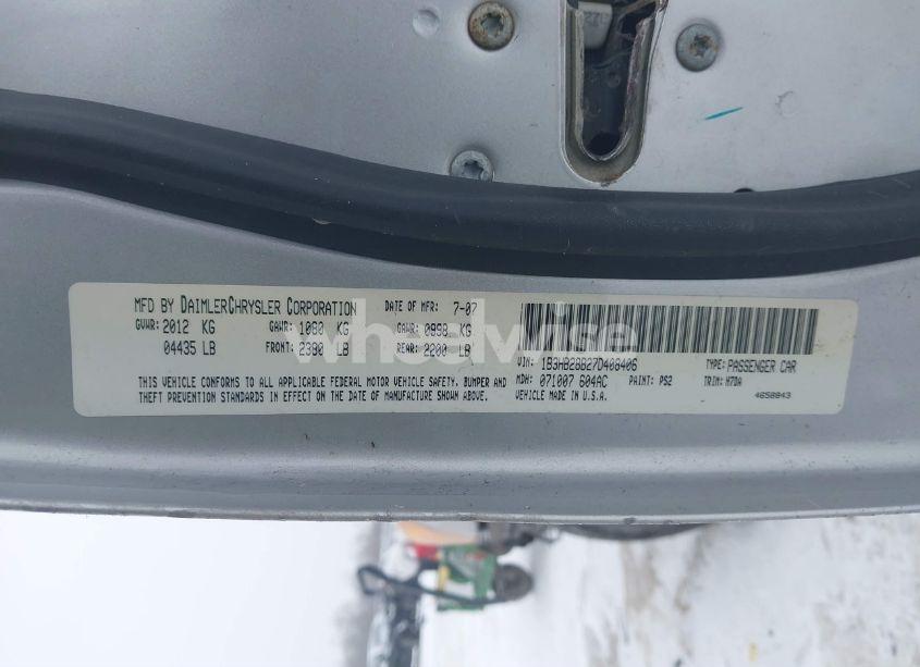 Photo 9 of 2007 Dodge Caliber (VIN 1B3HB28B27D408406)