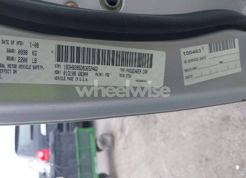 Photo 9 of 2008 Dodge Caliber SE (VIN 1B3HB28B28D652462)