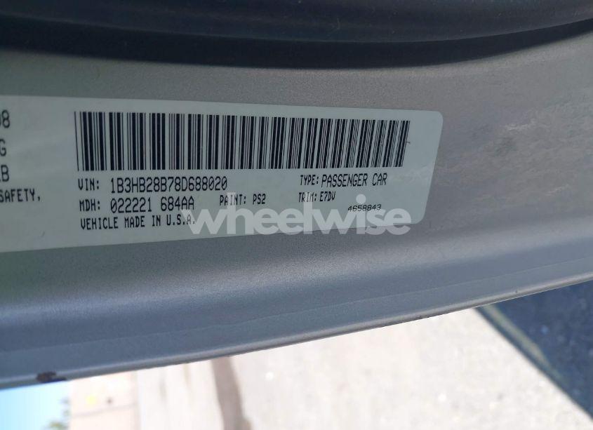 Photo 9 of 2008 Dodge Caliber SE (VIN 1B3HB28B78D688020)