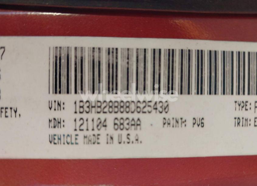Photo 9 of 2008 Dodge Caliber SE (VIN 1B3HB28B88D625430)