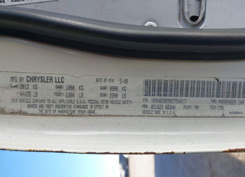 Photo 9 of 2008 Dodge Caliber SE (VIN 1B3HB28B98D754017)