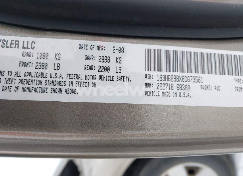 Photo 9 of 2008 Dodge Caliber SE (VIN 1B3HB28BX8D673561)