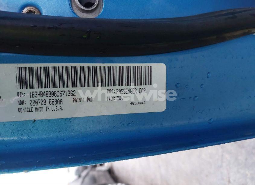 Photo 9 of 2008 Dodge Caliber SXT (VIN 1B3HB48B08D671362)