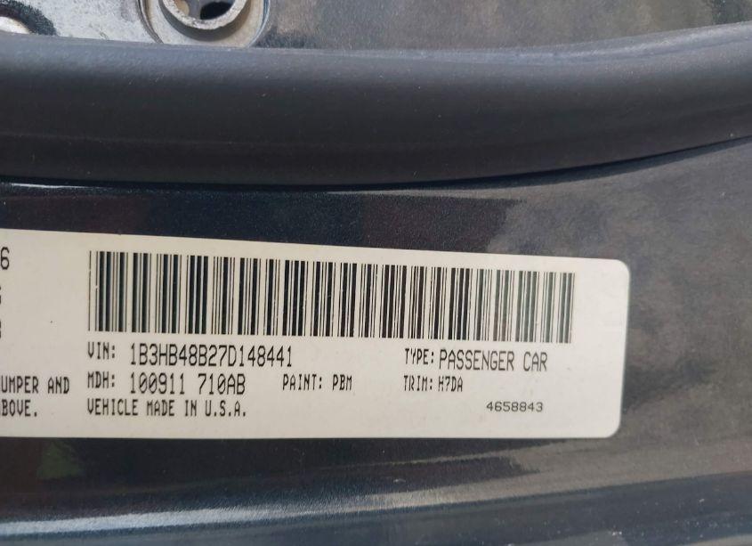Photo 9 of 2007 Dodge Caliber SXT (VIN 1B3HB48B27D148441)