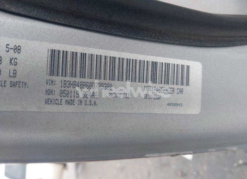 Photo 9 of 2008 Dodge Caliber SXT (VIN 1B3HB48B68D739390)