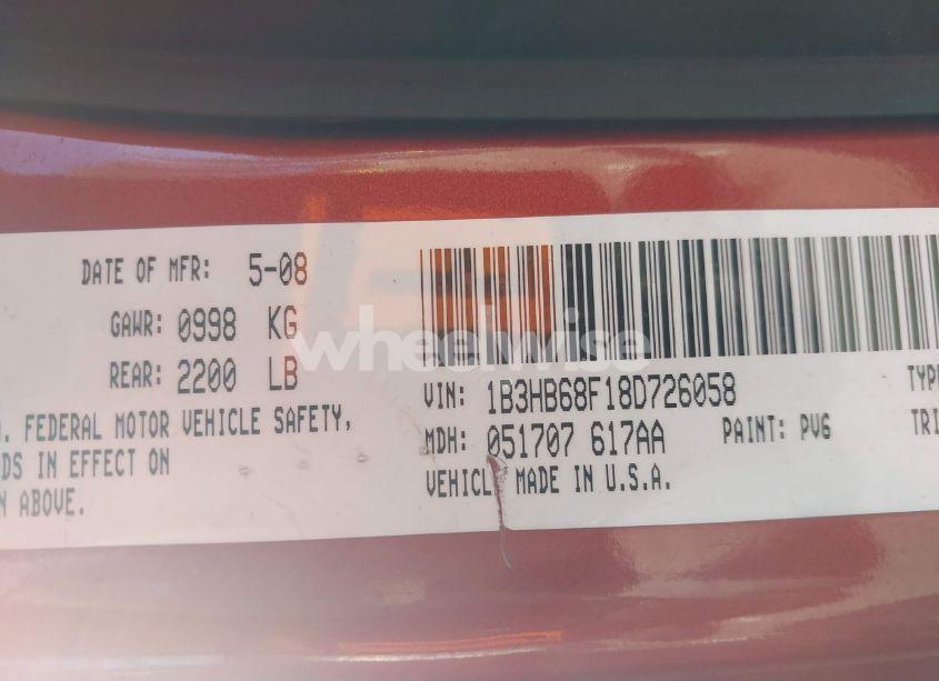 Photo 9 of 2008 Dodge Caliber SRT4 (VIN 1B3HB68F18D726058)