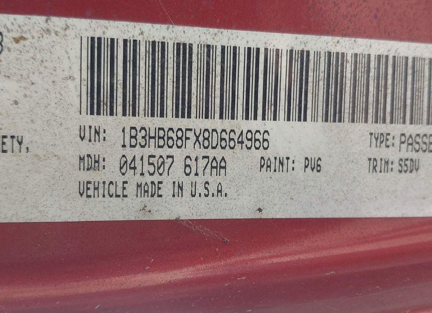 Photo 9 of 2008 Dodge Caliber SRT4 (VIN 1B3HB68FX8D664966)