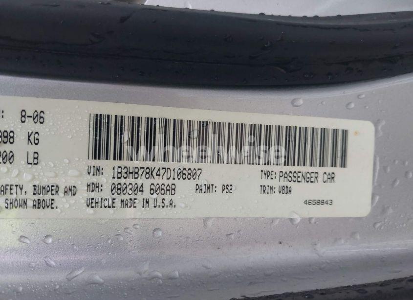 Photo 9 of 2007 Dodge Caliber R/T (VIN 1B3HB78K47D106807)