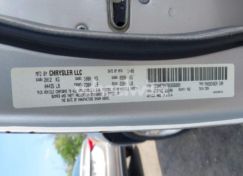 Photo 9 of 2008 Dodge Caliber R/T (VIN 1B3HB78K78D656889)