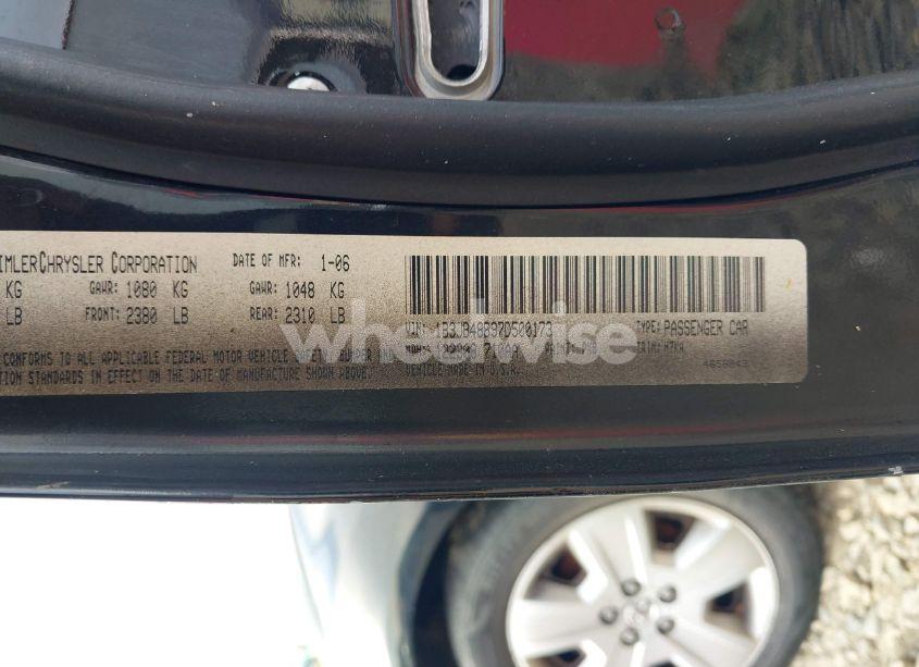 Photo 9 of 2007 Dodge Caliber SXT (VIN 1B3JB48B97D500173)