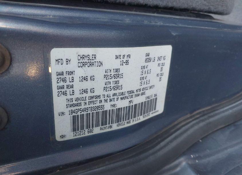 Photo 9 of 1996 Dodge Grand CARAVAN LE/ES (VIN 1B4GP54R9TB328555)