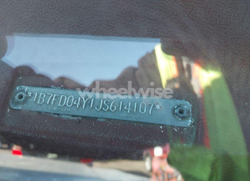 Photo 9 of 1988 Dodge D-series D100 (VIN 1B7FD04Y1JS614107)