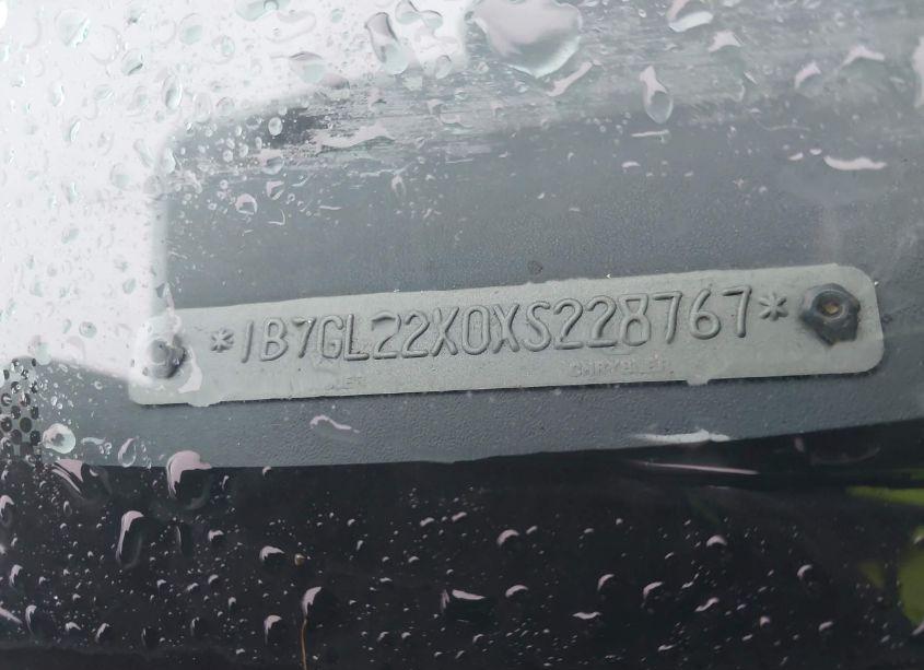 Photo 9 of 1999 Dodge Dakota SLT/SPORT (VIN 1B7GL22X0XS228767)