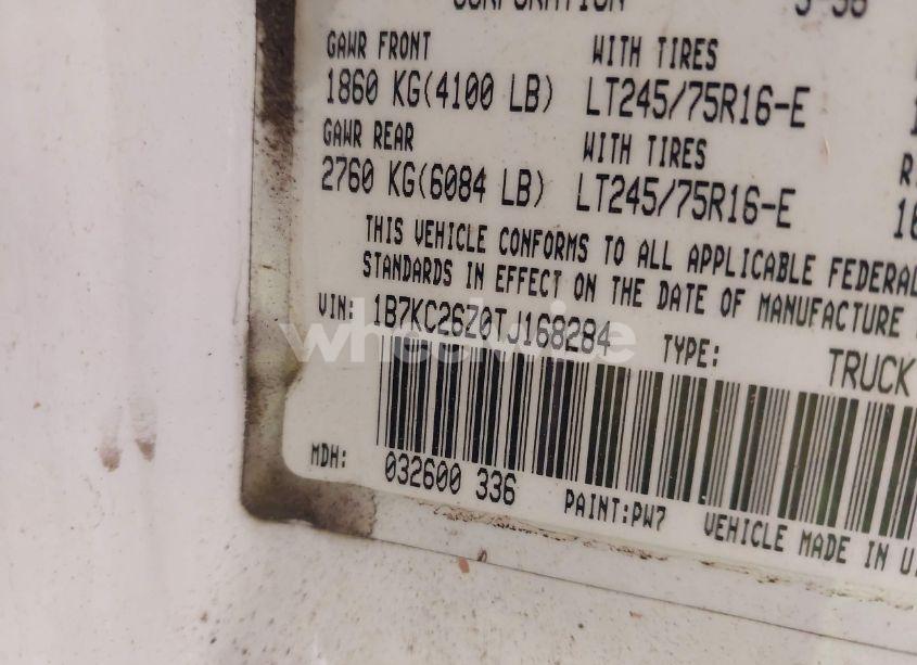 Photo 9 of 1996 Dodge Ram 2500 (VIN 1B7KC26Z0TJ168284)