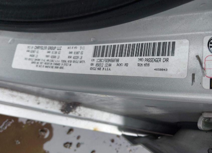 Photo 9 of 2011 Chrysler 200 TOURING (VIN 1C3BC1FB2BN560708)