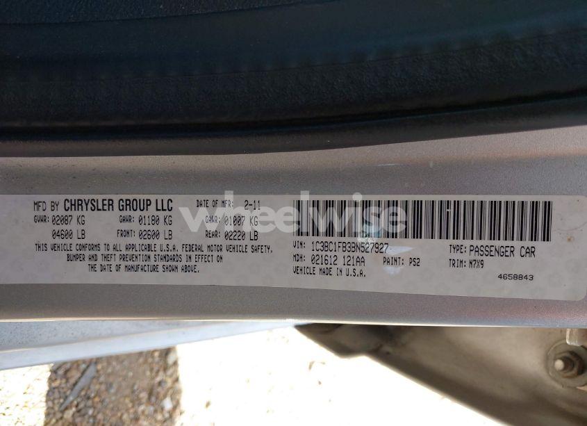 Photo 9 of 2011 Chrysler 200 TOURING (VIN 1C3BC1FB3BN527927)