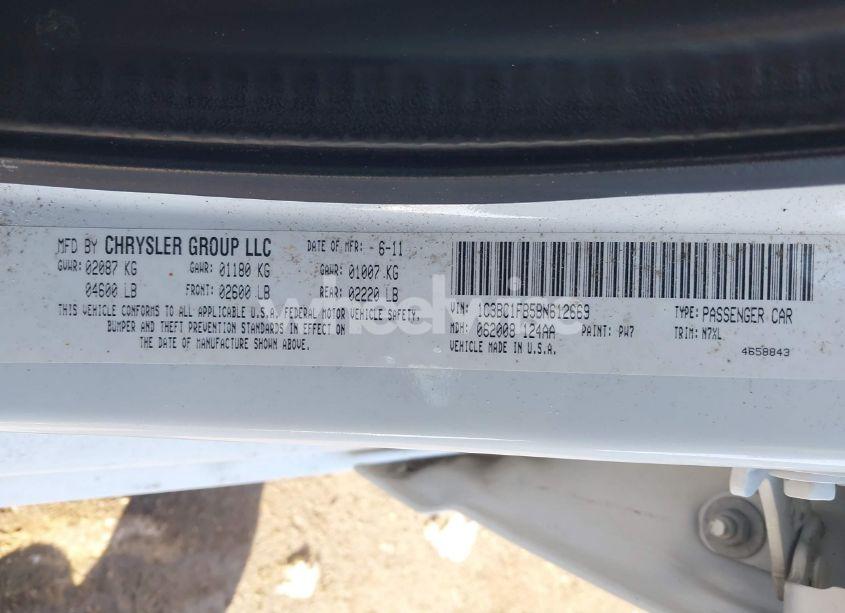 Photo 9 of 2011 Chrysler 200 TOURING (VIN 1C3BC1FB5BN612669)