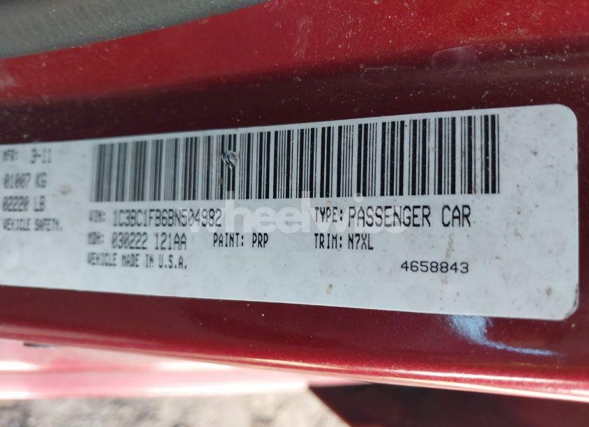 Photo 9 of 2011 Chrysler 200 TOURING (VIN 1C3BC1FB6BN504982)