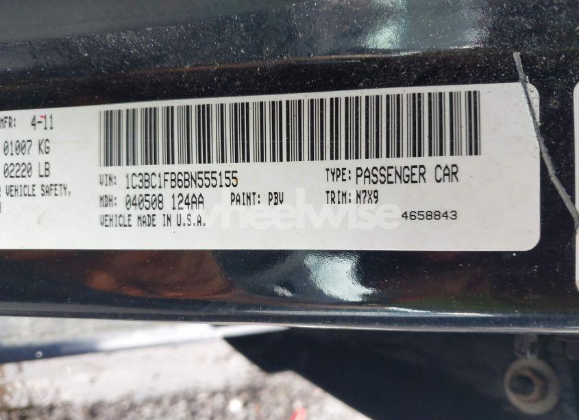 Photo 9 of 2011 Chrysler 200 TOURING (VIN 1C3BC1FB6BN555155)