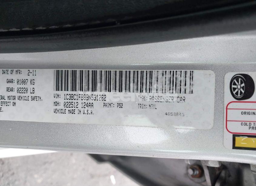 Photo 9 of 2011 Chrysler 200 TOURING (VIN 1C3BC1FB8BN531262)