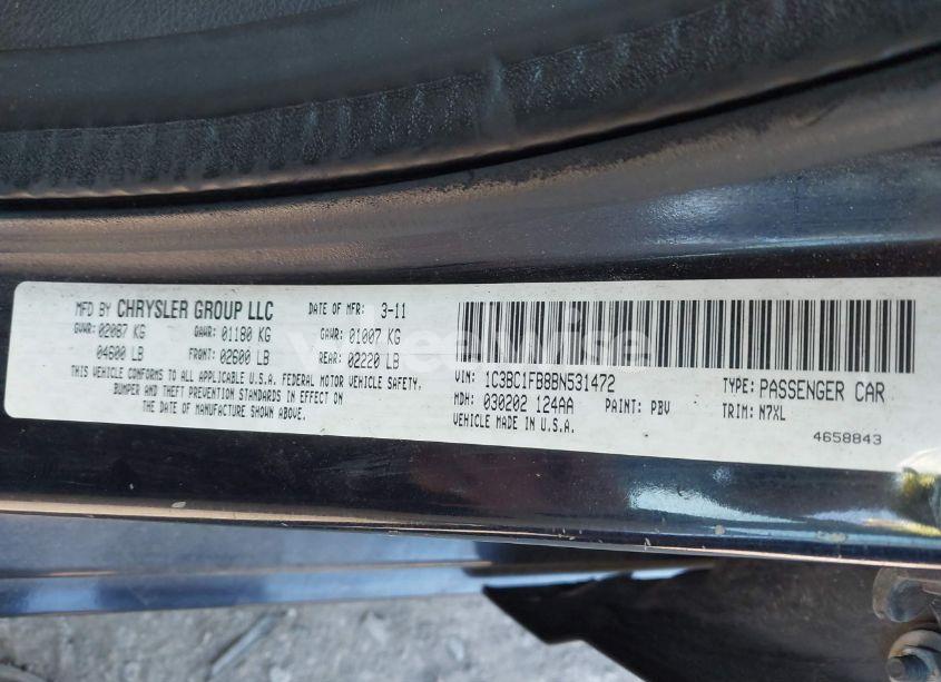 Photo 9 of 2011 Chrysler 200 TOURING (VIN 1C3BC1FB8BN531472)