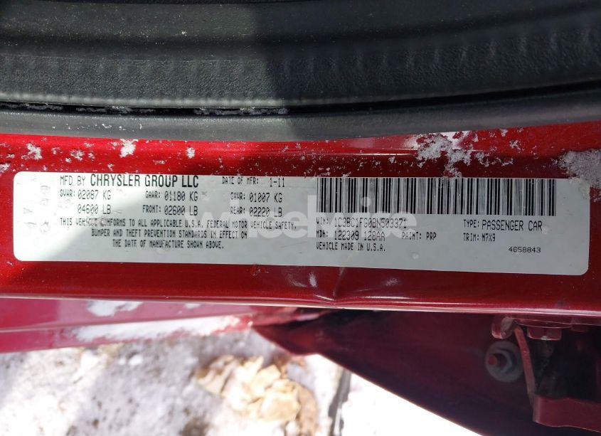 Photo 9 of 2011 Chrysler 200 TOURING (VIN 1C3BC1FG0BN503371)