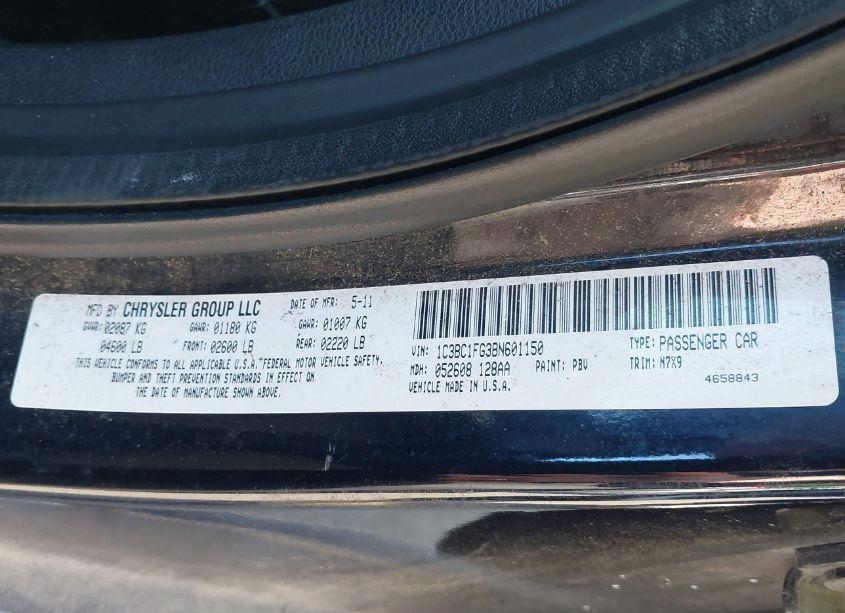 Photo 9 of 2011 Chrysler 200 TOURING (VIN 1C3BC1FG3BN601150)