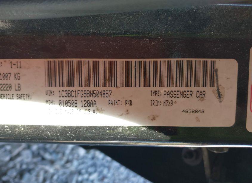 Photo 9 of 2011 Chrysler 200 TOURING (VIN 1C3BC1FG9BN504857)